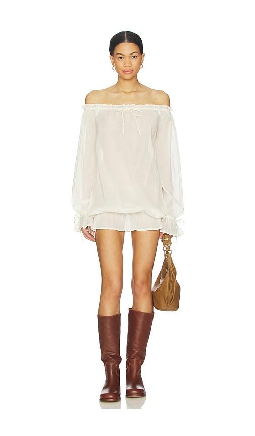 Tularosa Hesper Mini Dress in Cream by TULAROSA