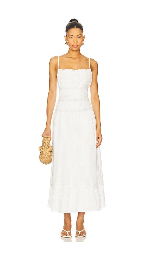 Tularosa Ilana Maxi Dress in White by TULAROSA