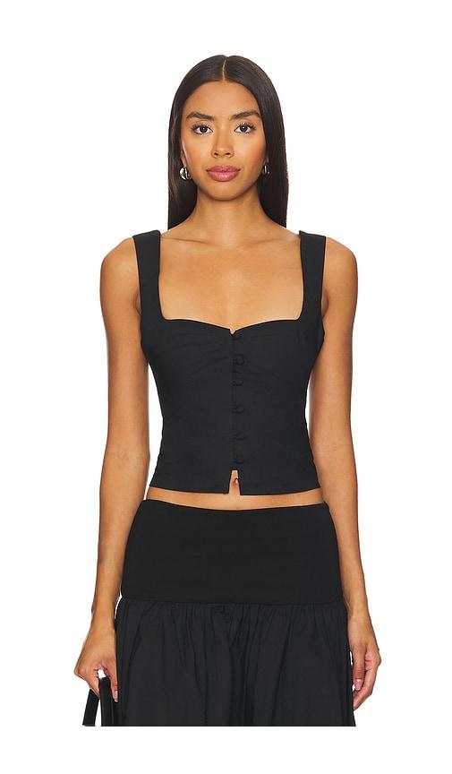Tularosa Jess Top in Black by TULAROSA