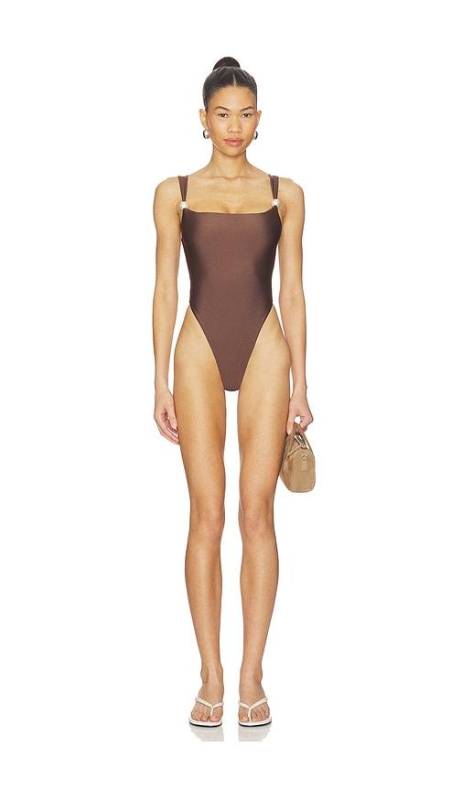 Tularosa Joylin One Piece in Brown by TULAROSA