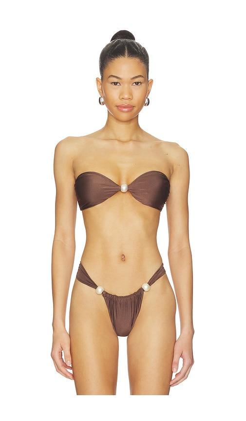 Tularosa Joylin Top in Brown by TULAROSA