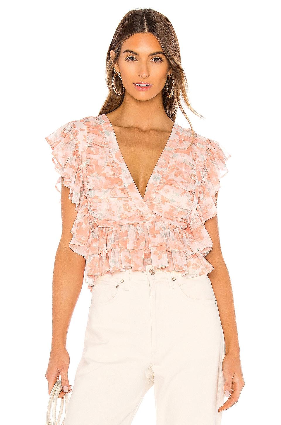 Tularosa Kaia Top in Pink by TULAROSA