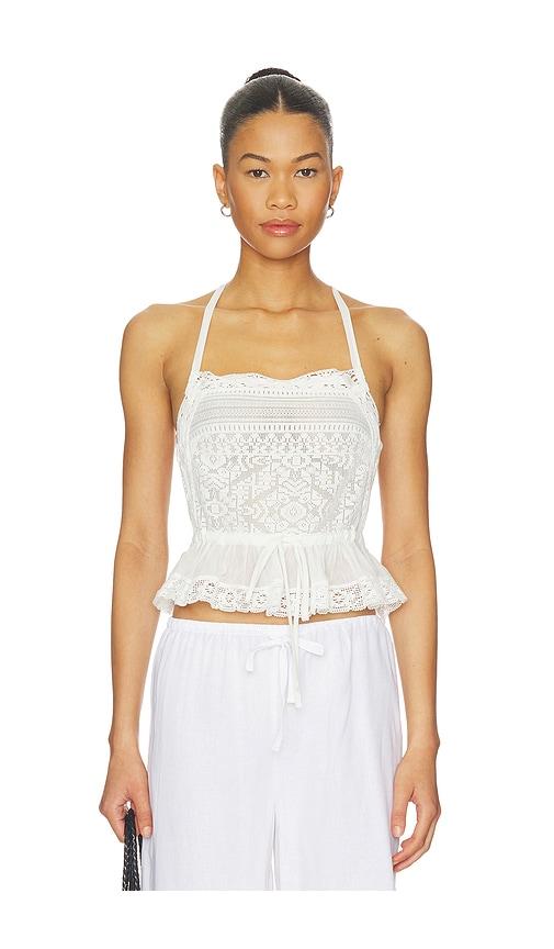 Tularosa Kami Top in White by TULAROSA