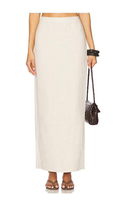 Tularosa Kaya Maxi Skirt in Neutral by TULAROSA
