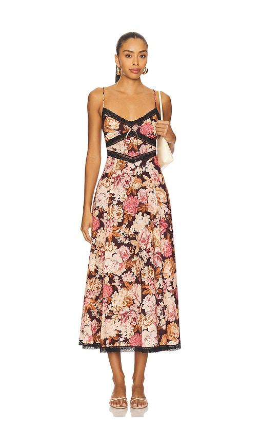 Tularosa Klara Midi Dress in Mauve by TULAROSA