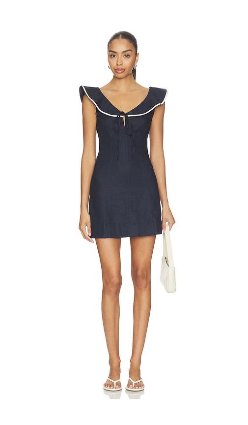 Tularosa Leslie Mini Dress in Navy by TULAROSA