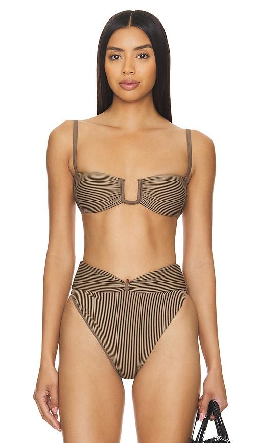 Tularosa Lexi Top in Brown by TULAROSA