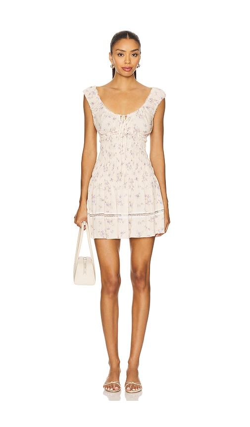 Tularosa Loren Mini Dress in Cream by TULAROSA