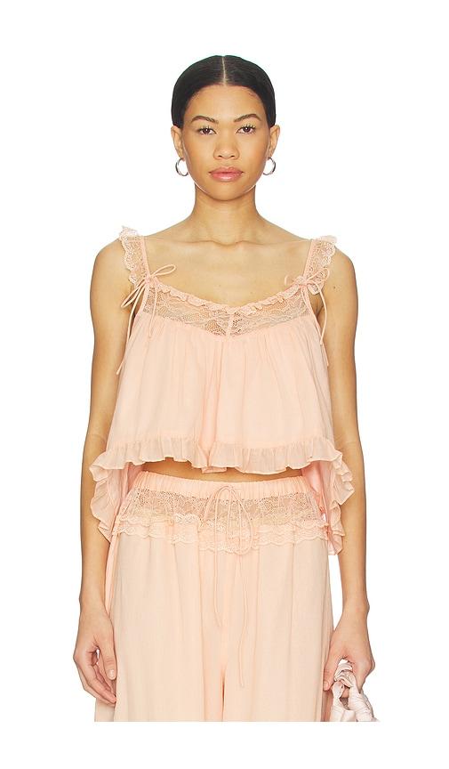 Tularosa Lumi Top in Peach by TULAROSA