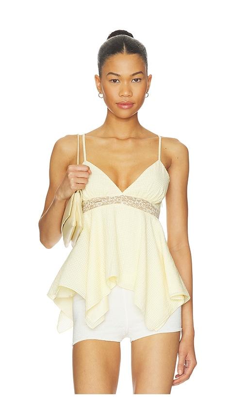 Tularosa Madeyln Top in Yellow by TULAROSA