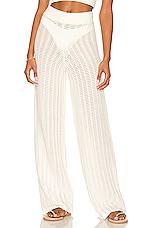 Tularosa Maeve Knit Pant in Ivory by TULAROSA