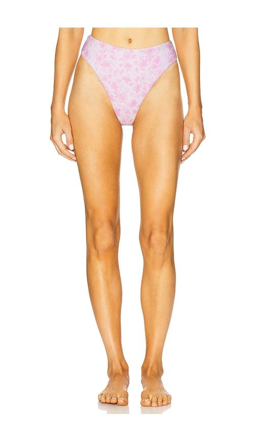 Tularosa Mar High Waist Bottom in Pink by TULAROSA