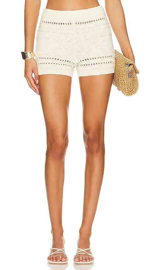 Tularosa Marisol Shorts in Beige by TULAROSA