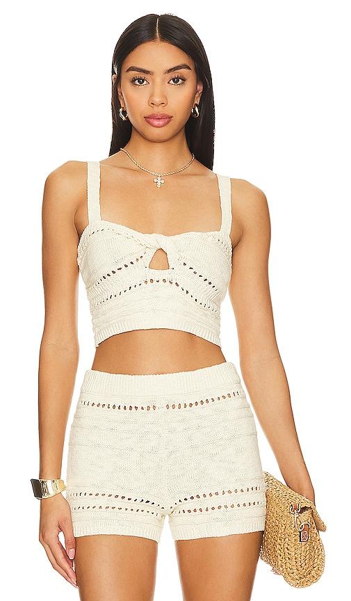 Tularosa Marisol Top in Beige by TULAROSA