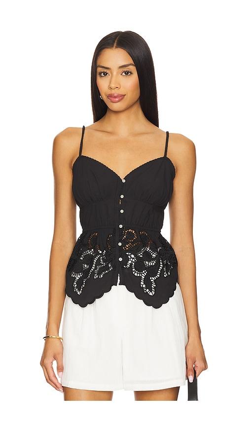 Tularosa Mina Top in Black by TULAROSA