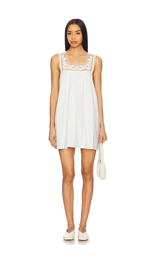 Tularosa Peyton Mini Dress in White by TULAROSA