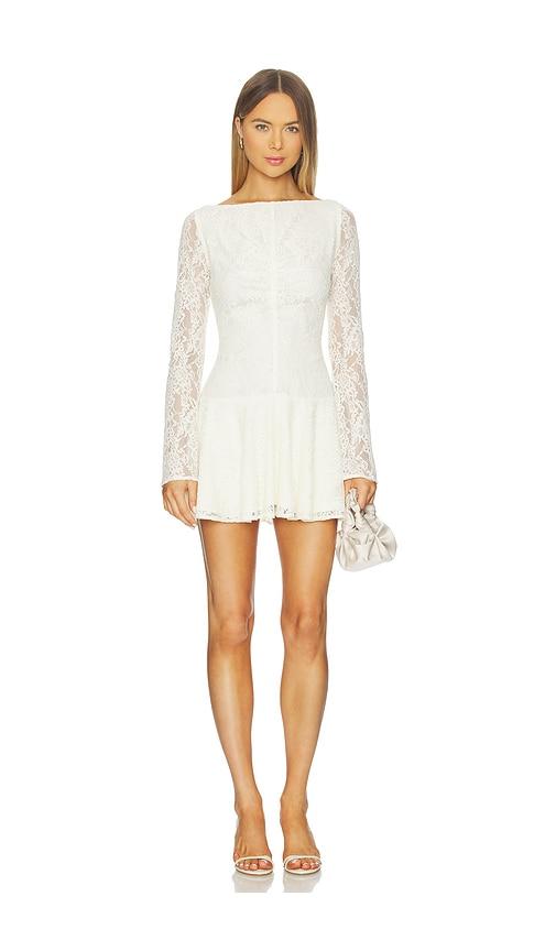 Tularosa Priscilla Mini Dress in Cream by TULAROSA