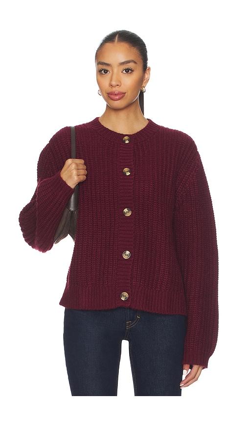 Tularosa Sammara Cardigan in Wine by TULAROSA