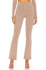 Tularosa Variegated Rib Pant in Taupe by TULAROSA