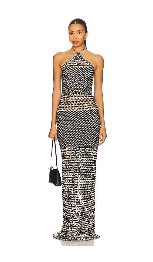 Tularosa Wisteria Maxi Dress in Black by TULAROSA