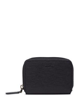 Nassau SLG Leather Embossed Zip Card Case by TUMI