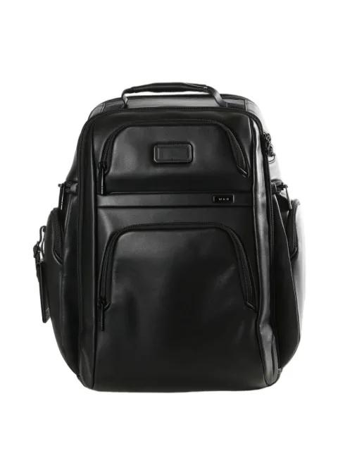 leather laptop backpack by TUMI