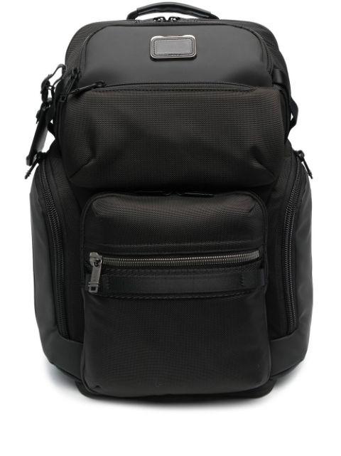 multiple pockets canvas backpack by TUMI