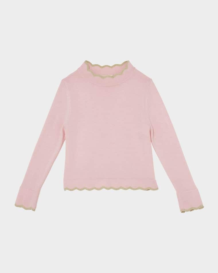 Girl's Skyway Scalloped Top, Size 12-14 by TUTU DU MONDE