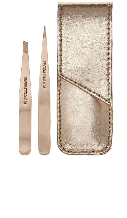 TWEEZERMAN Petite Tweeze Set in Rose Gold by TWEEZERMAN