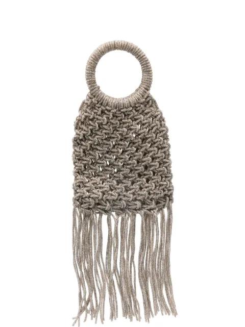 Maronti fringed tote bag by TWENTY FOURHAITCH