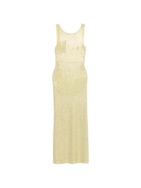 sequin-embellished maxi dress by TWENTY FOURHAITCH