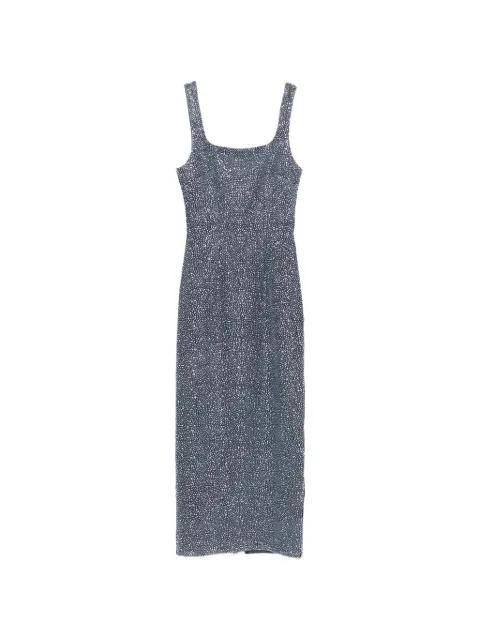 square-neck midi dress by TWENTY FOURHAITCH