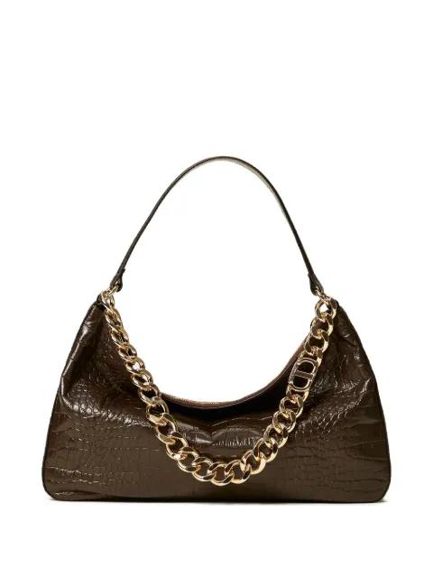 Liliane crocodile-effect chain shoulder bag by TWINSET