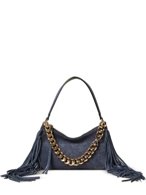 Liliane fringed chain-strap shoulder bag by TWINSET
