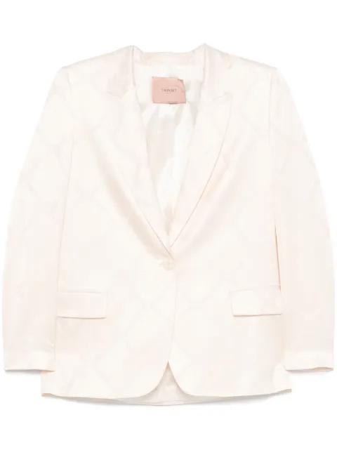 Oval T-jacquard blazer by TWINSET
