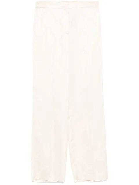 Oval T-jacquard trousers by TWINSET