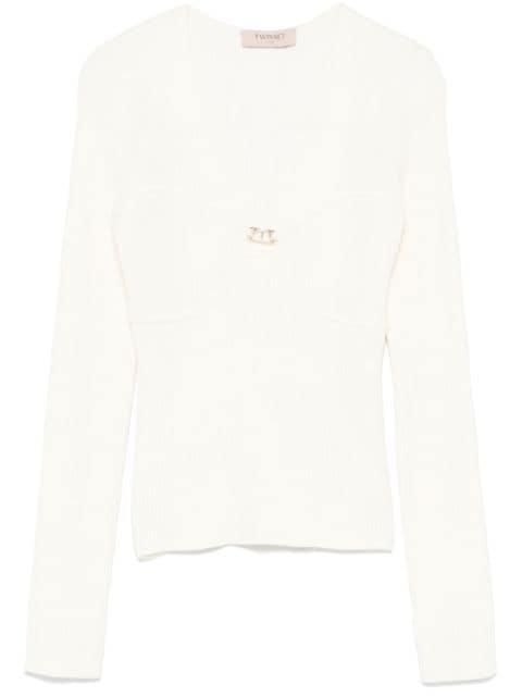Oval T-plaque top by TWINSET