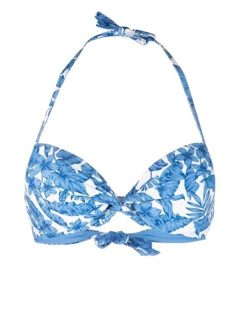 St. Palm twist-detail bikini top by TWINSET