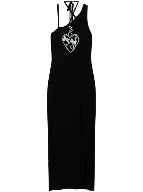 Treeblend yarn jacquard maxi dress by TWINSET