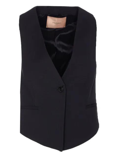 V-neck buttoned waistcoat by TWINSET