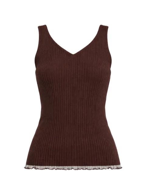 V-neck knitted vest by TWINSET