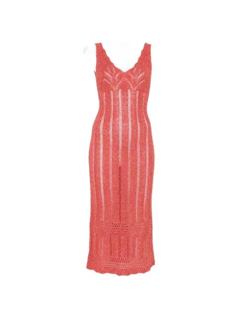 V-neck midi dress by TWINSET