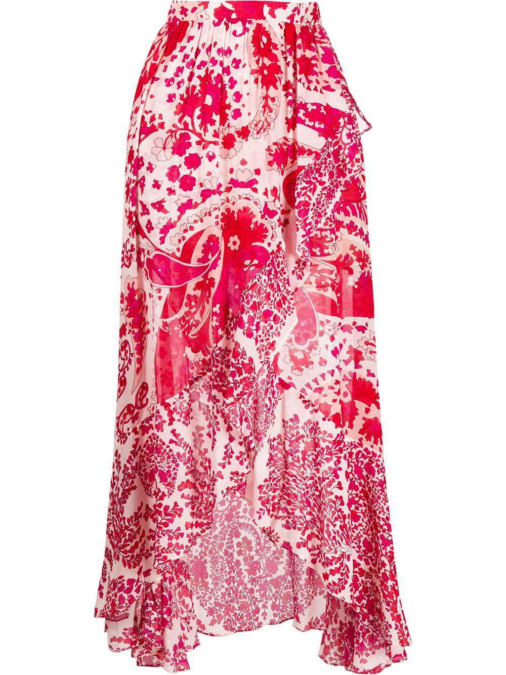 abstract floral-print skirt by TWINSET