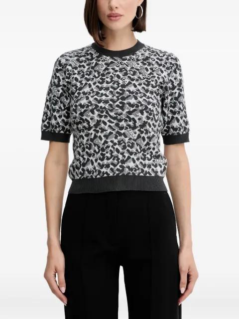 animal-print top by TWINSET