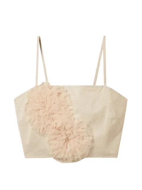 appliqué crop top by TWINSET