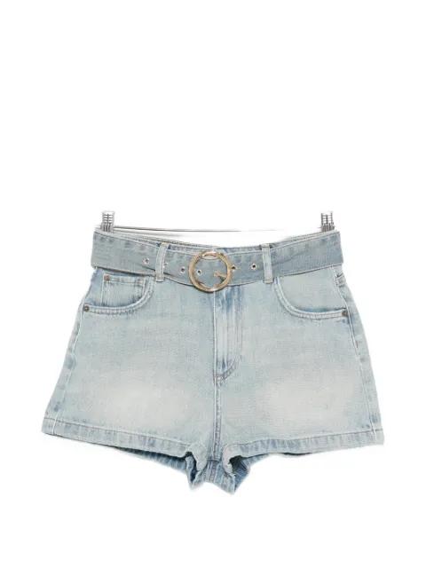 belt denim shorts by TWINSET