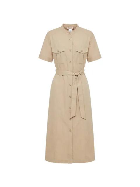 belted button-down dress by TWINSET