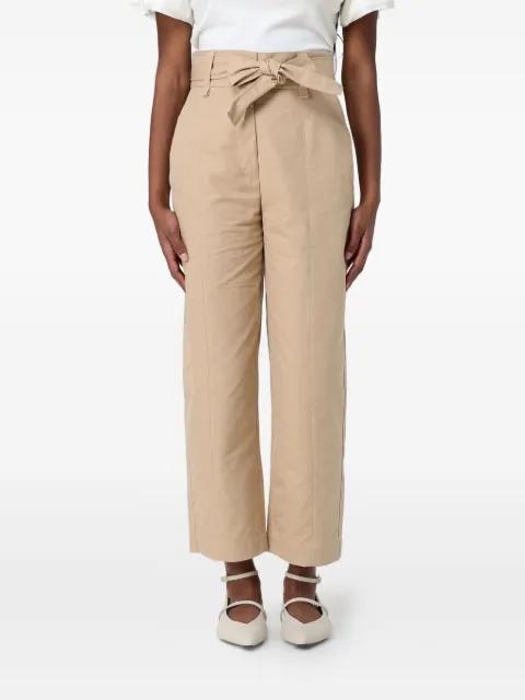 belted cropped trousers by TWINSET