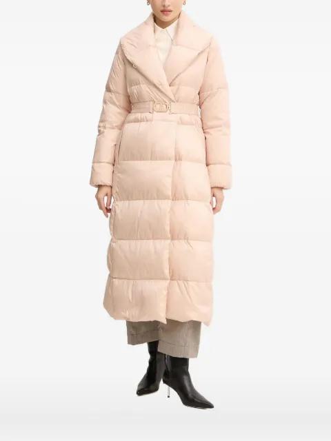 belted padded coat by TWINSET