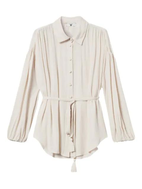 belted shirt by TWINSET